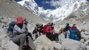 Group Taking a Break