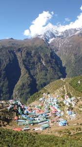 Overlooking Namche Bazaar