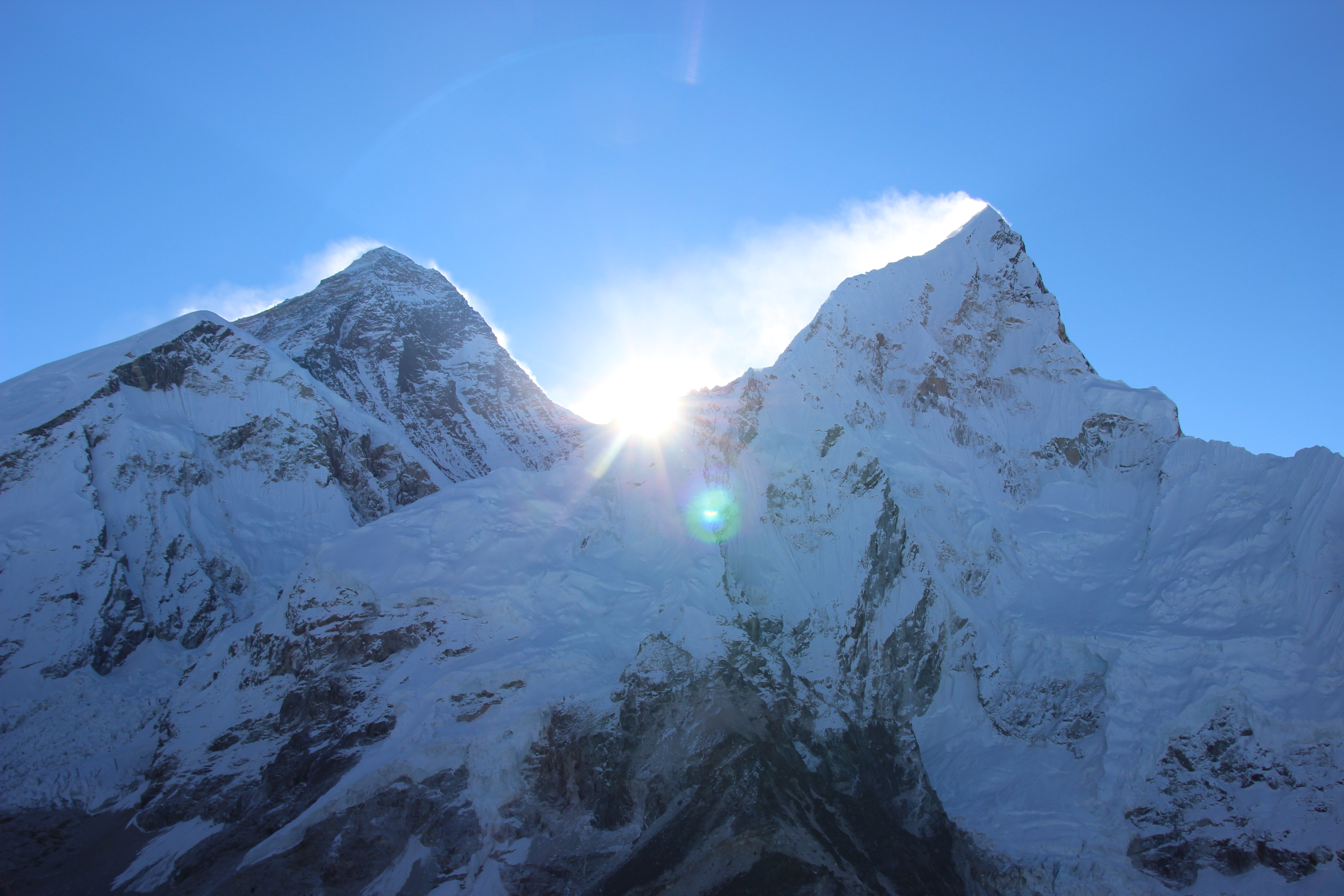Sunrise Breaking Over Everest