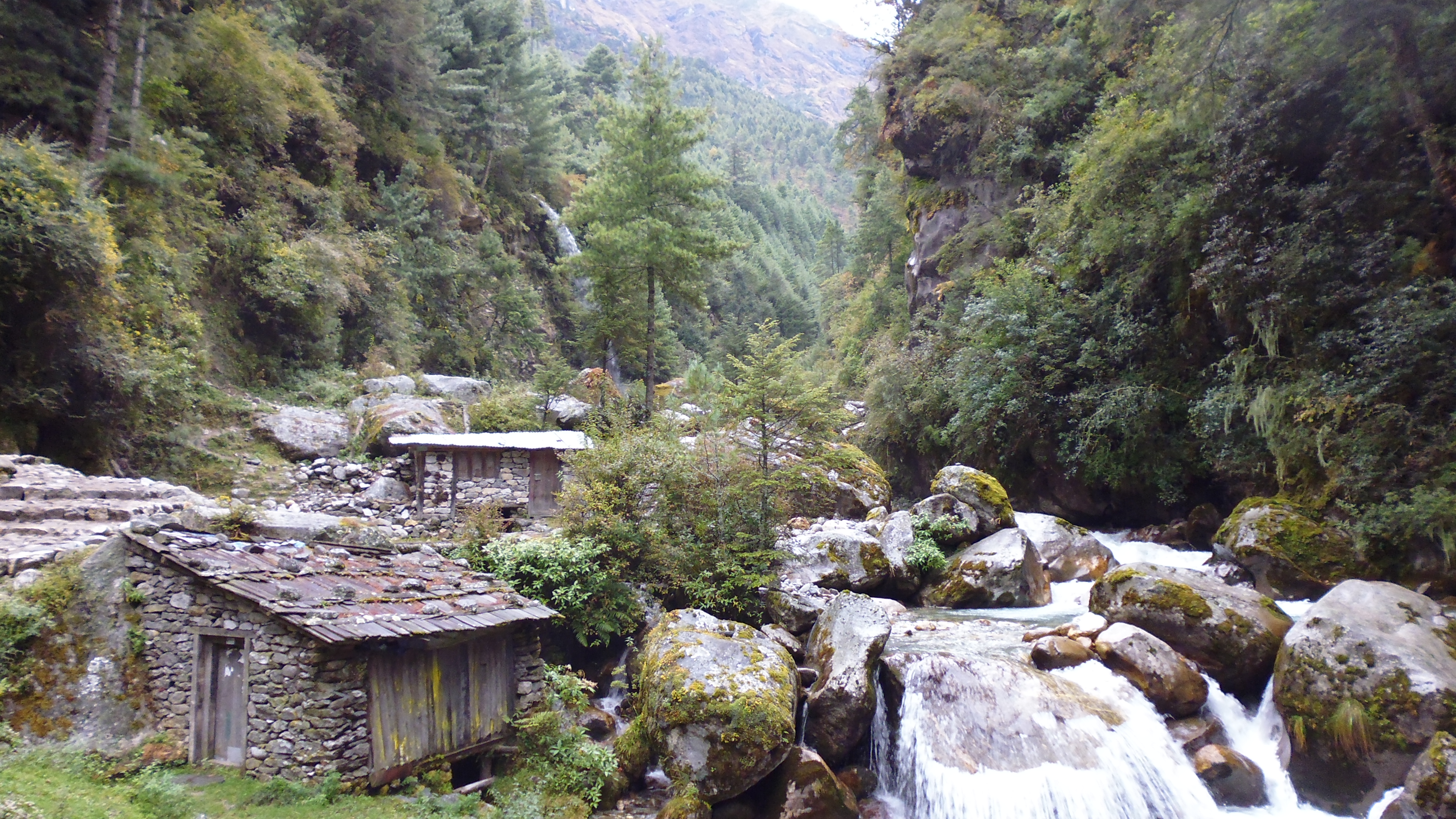 Traditional Cabins Along the Everest Trails.
