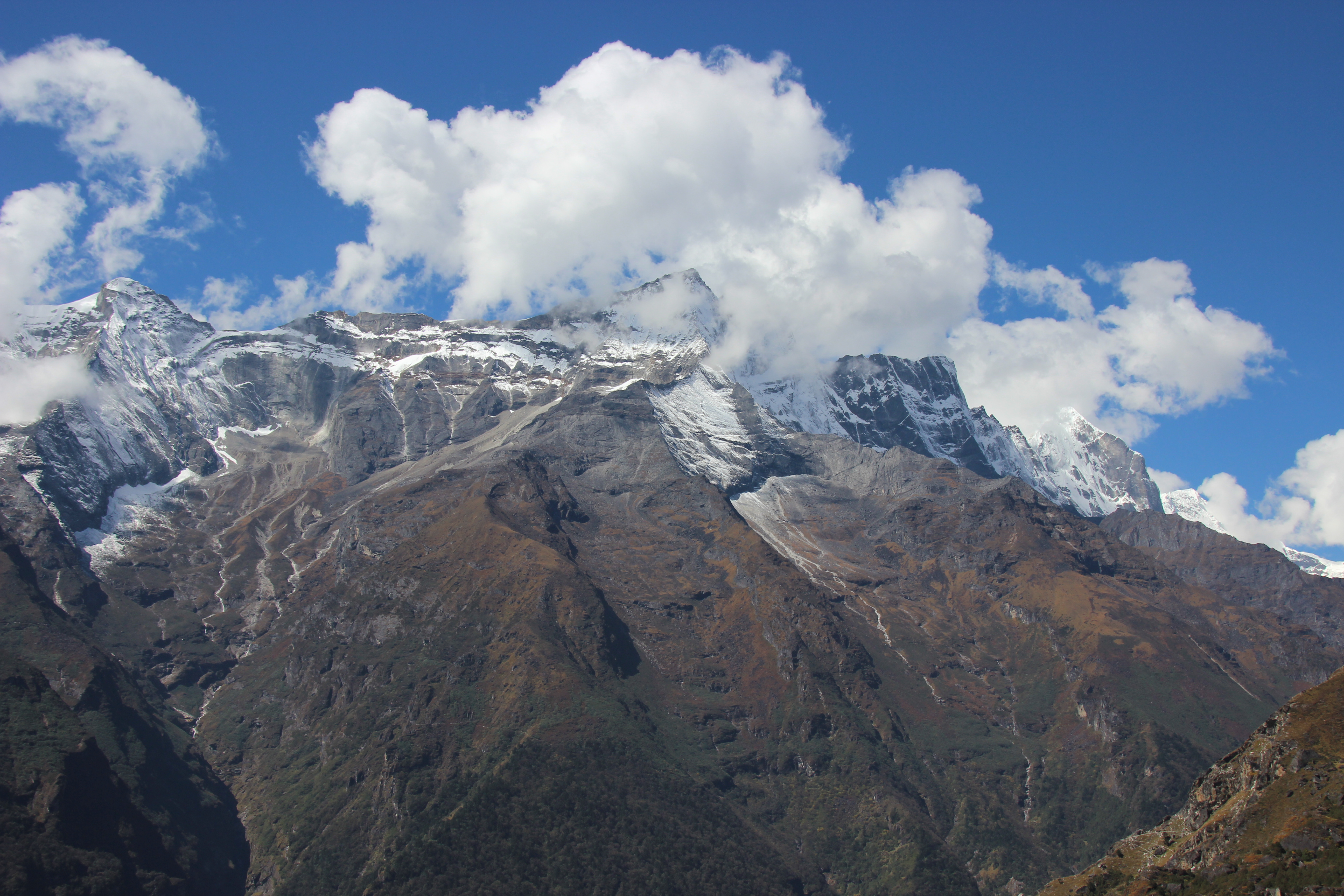 Mountain View from Sherpa Cultural Museum Namche Bazaar